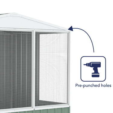Absco Chicken Coop 2.26mW x 1.52mD x 2.00mH - Shed City